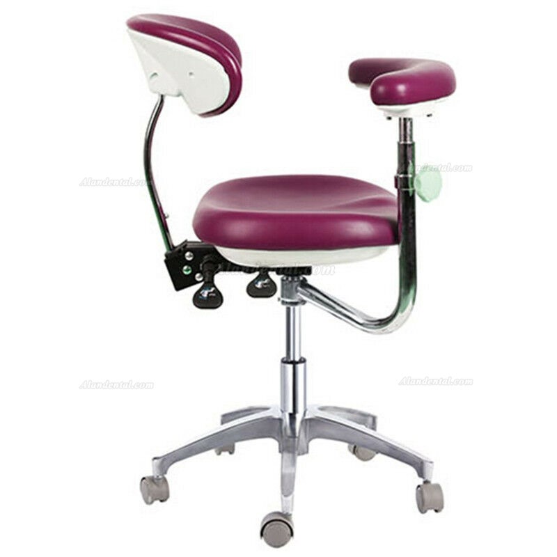 PU Leather Dental Operator Stool Doctor Stool Technician Chair QY600-1 With Adjustable Armrest